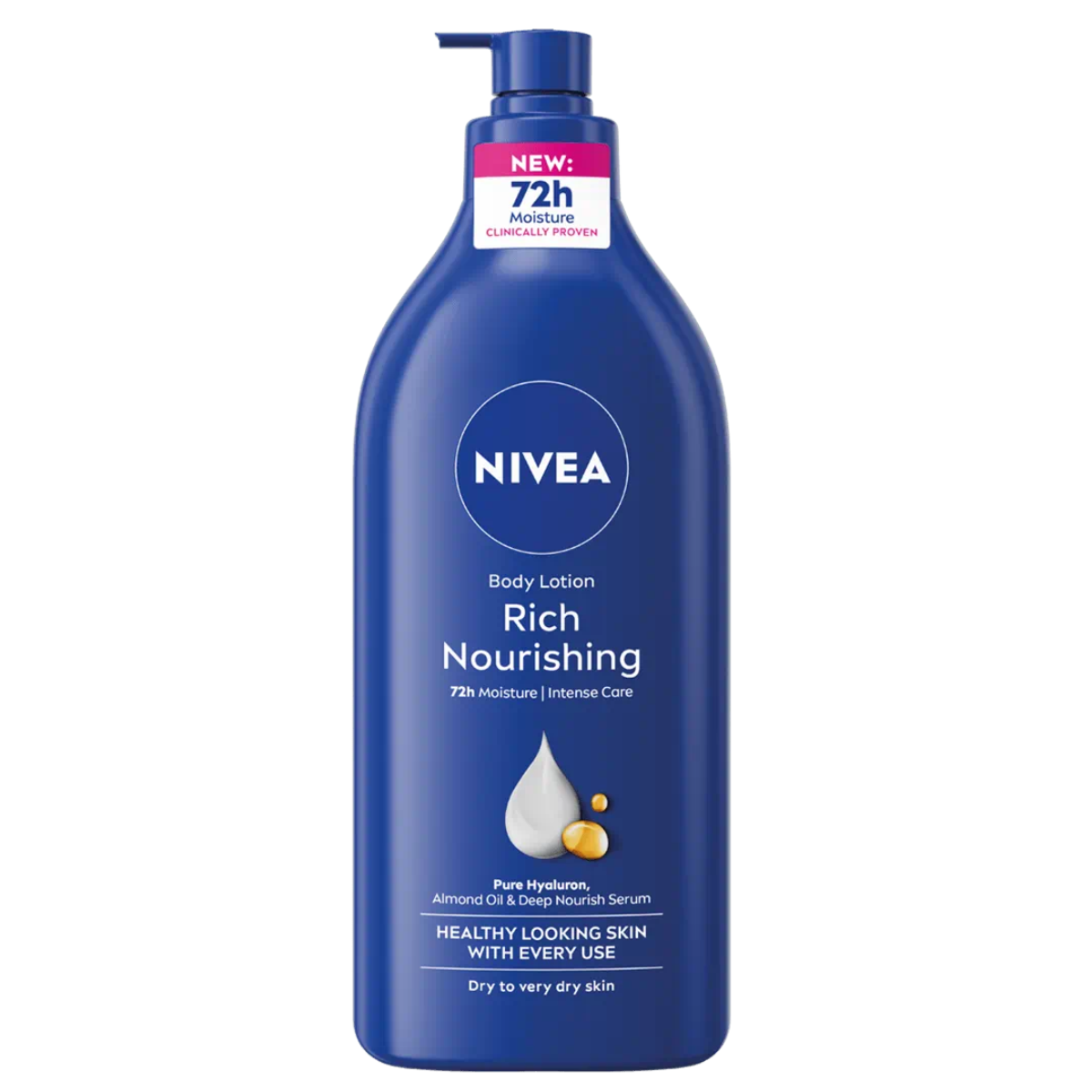Nivea Rich Nourishing Body Moisturiser Dry Skin 625ml