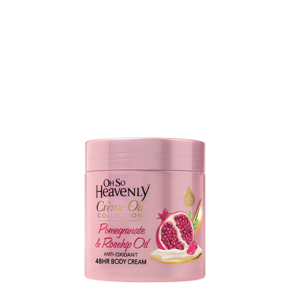 Oh So Heavenly Crème Oil Collection Body Cream Pomegranate & Rosehip Oil 470ml