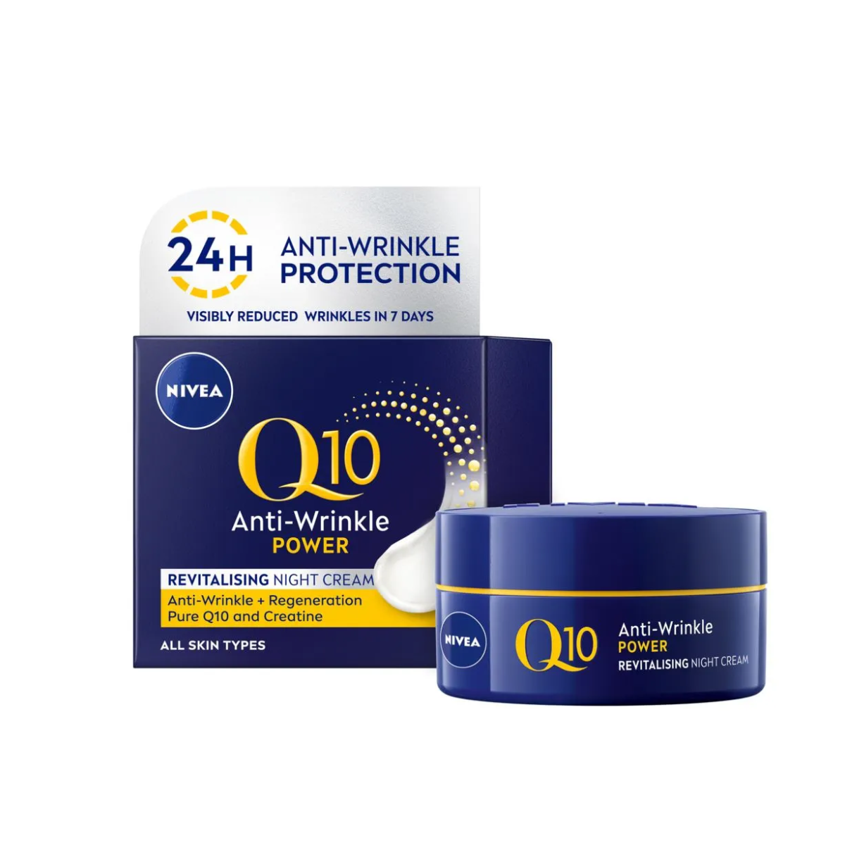 NIVEA Q10 Anti-Wrinkle Power Revitalising Night Cream 50m