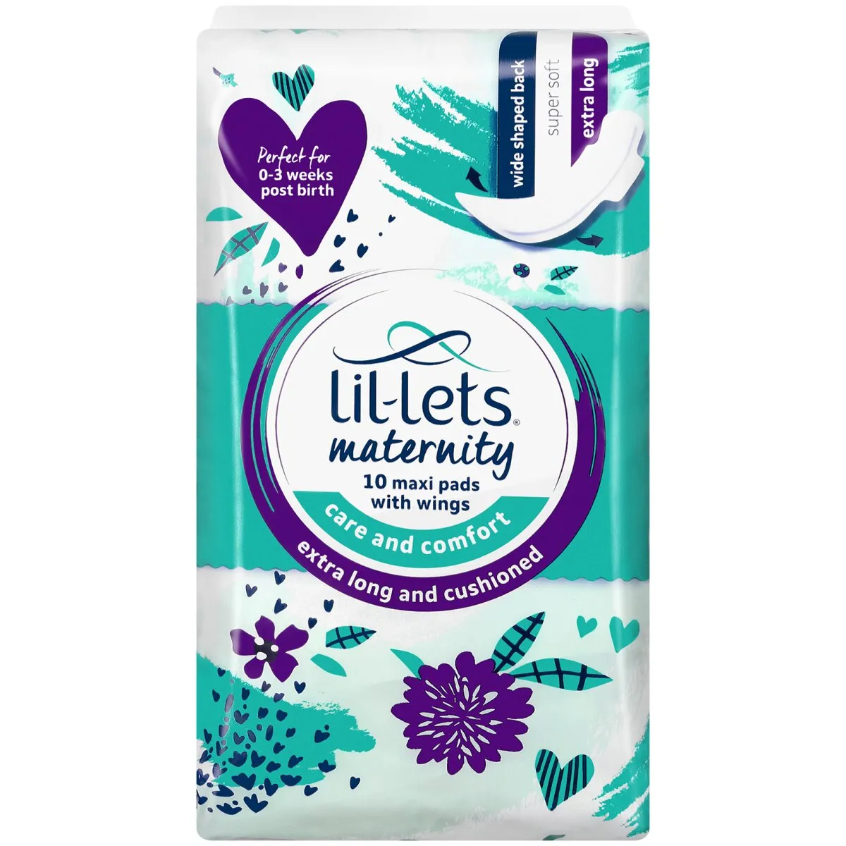 Lil-Lets Extra Long Maternity 10 Maxi Pads