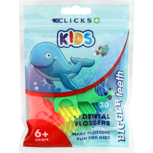 Clicks Kids Dental Flossers 30 Picks