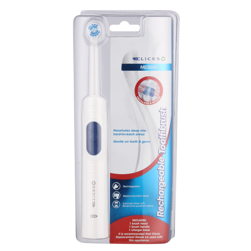 Clicks Medium Rechargeable Toothbrush