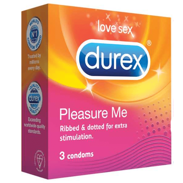 Durex Pleasure Me Condoms - 3s