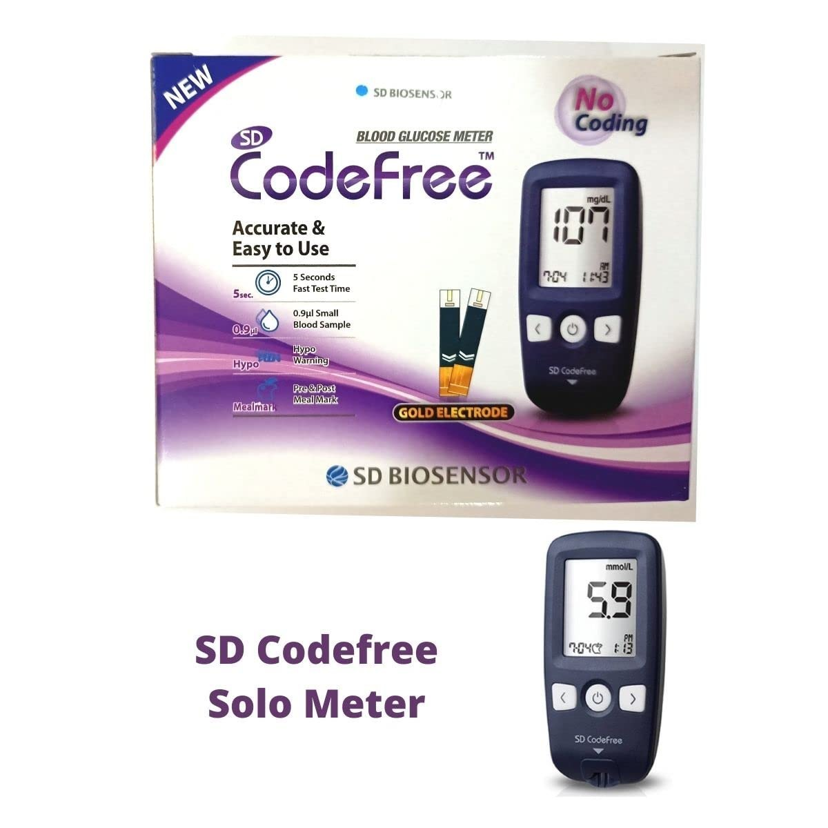 Code free glucometer