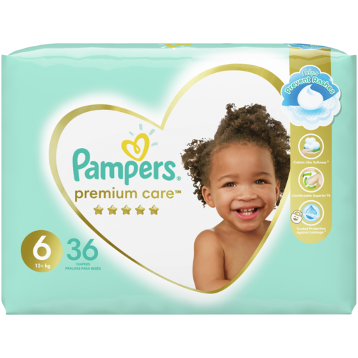 Pampers Premium Care Disposable Diapers Size 6 (15+ kg) 36's