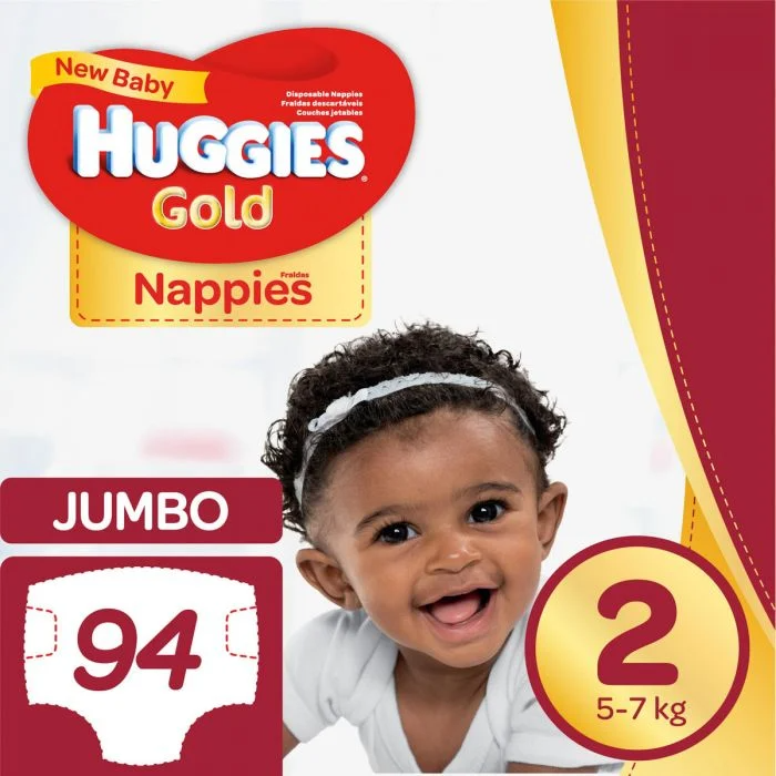 Huggies Gold Disposable Diapers size 2 (5-7kg) 94's