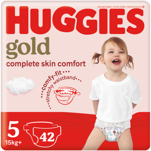 Huggies Gold Disposable Diapers size 5 (15+kg) 42's