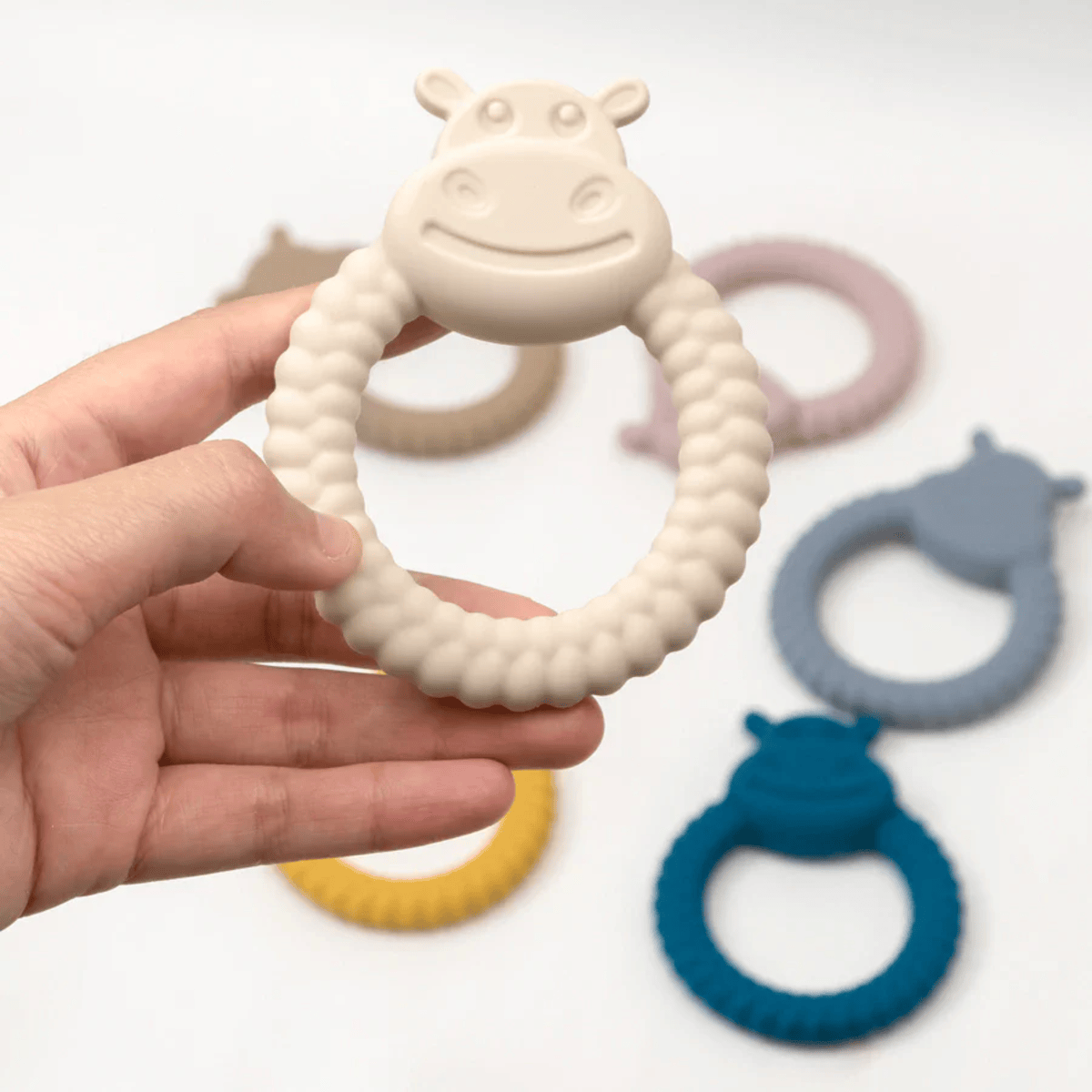 My Earth Baby Rubber Teether Toy Hippo